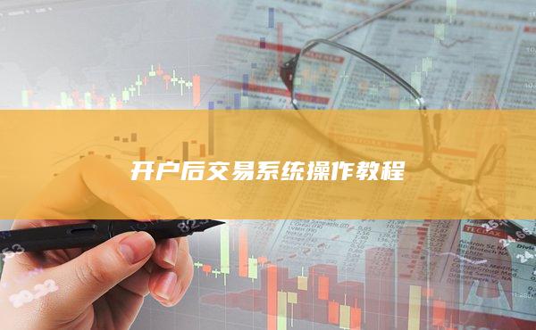 開戶后交易系統操作教程